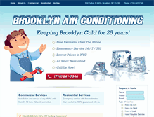 Tablet Screenshot of airconditioningbrooklyn.com
